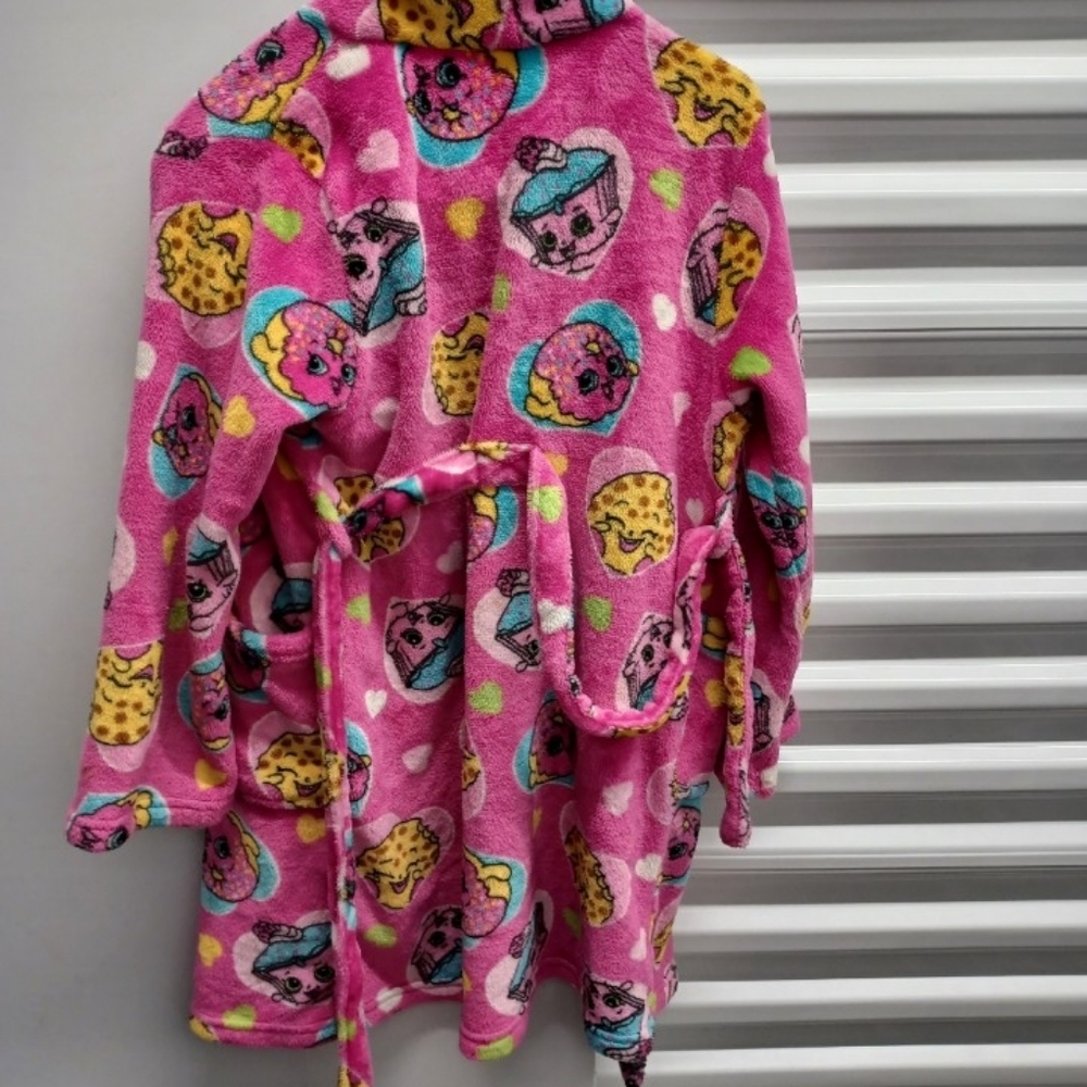 10/12 Shopkins Pink Fleece Robe - Picture 2 of 3